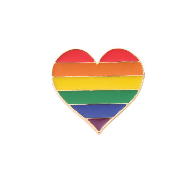 Rainbow Heart Pin