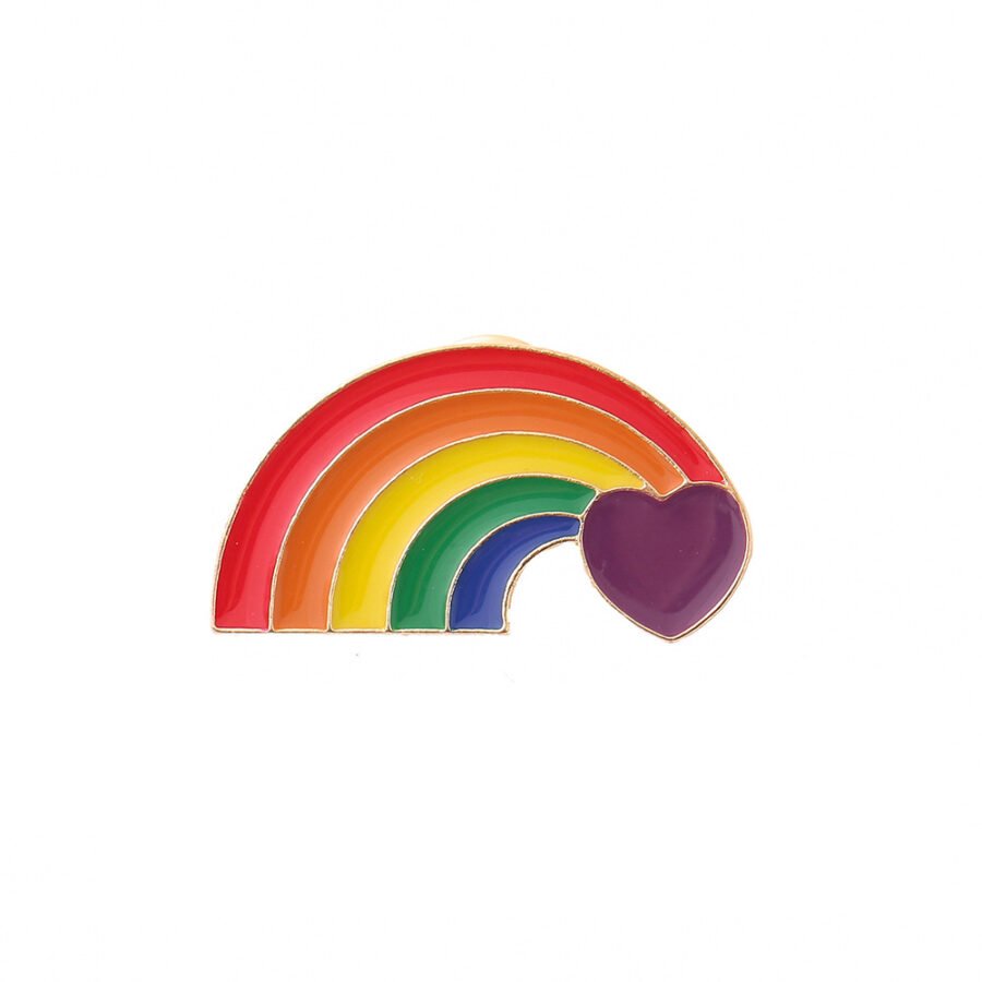 Rainbow To Heart Pin