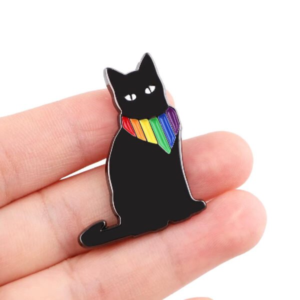 Cool Black Cat Pin