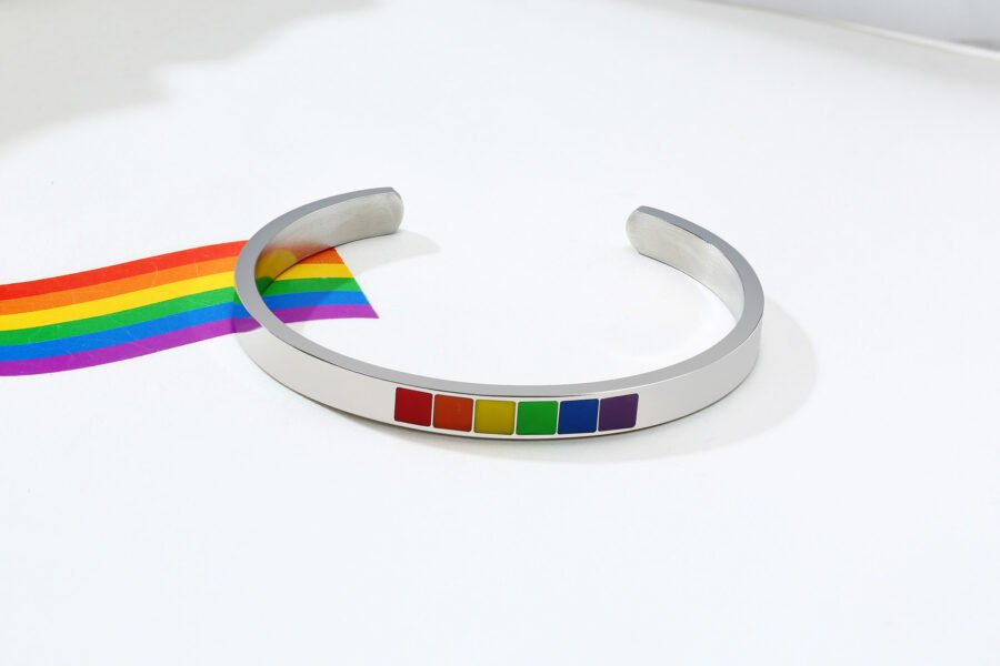 Stainless Steel Rainbow Bracelet - Image 2