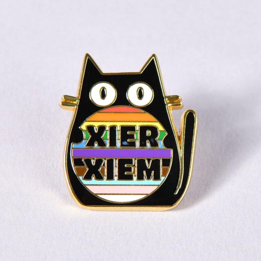 Black Cat German Pronoun Pin Series - Image 2