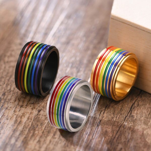 Sidget Spinner Rainbow Rings