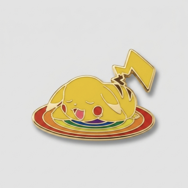 Sleepy Pikachu Pride Pin