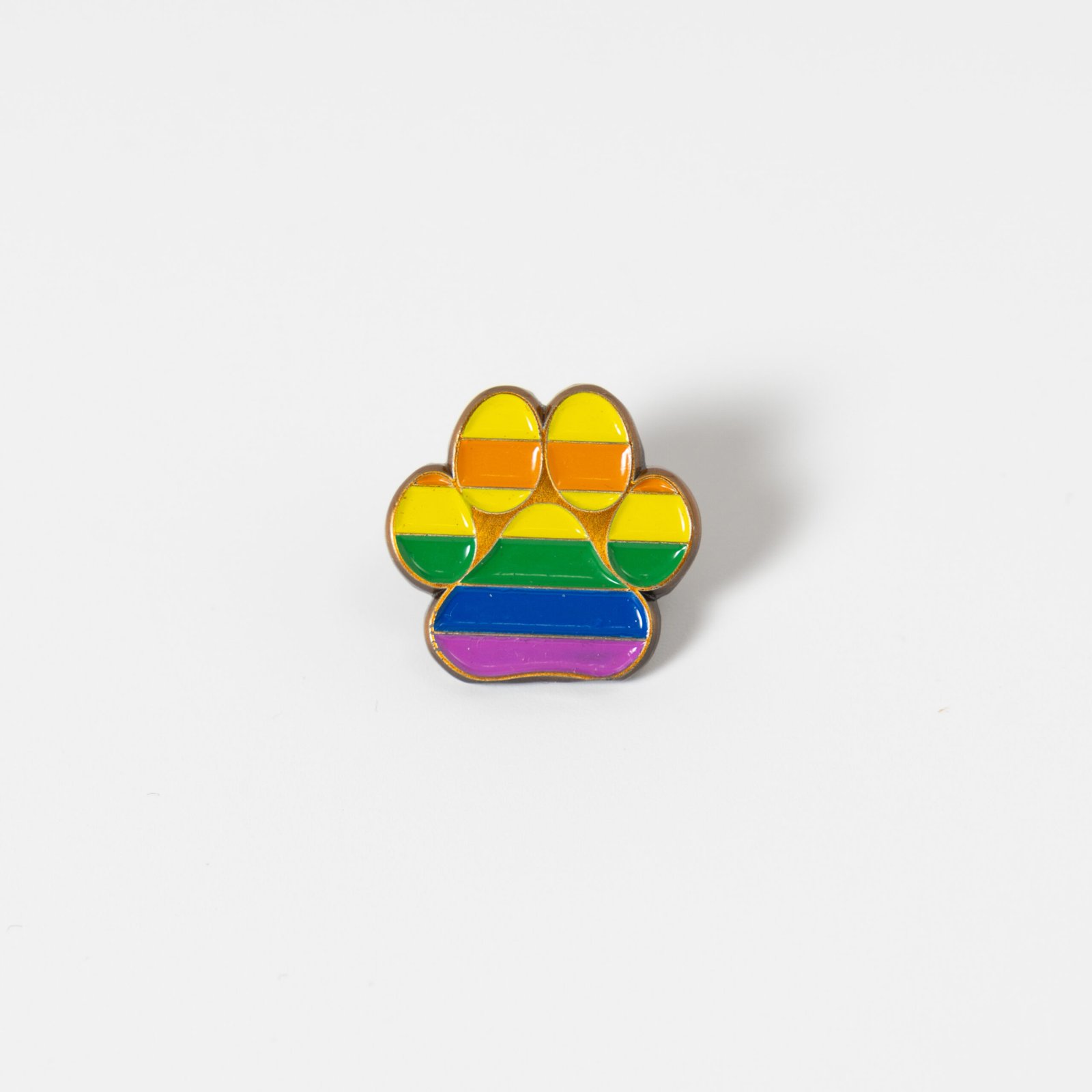 Puppy Paw Rainbow Pin – LGBT+ Dog Lover Gift
