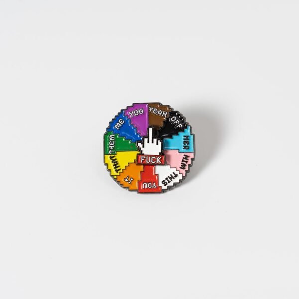 Fuck Pixel Spinner LGBTQAI+ Pins