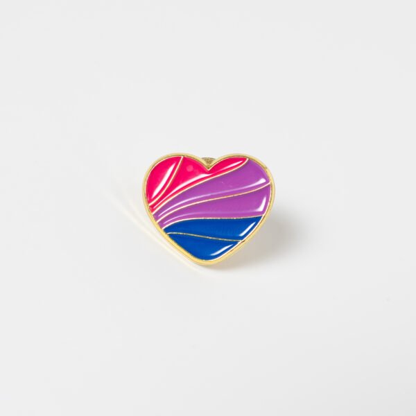 Heart Bisexual Pin