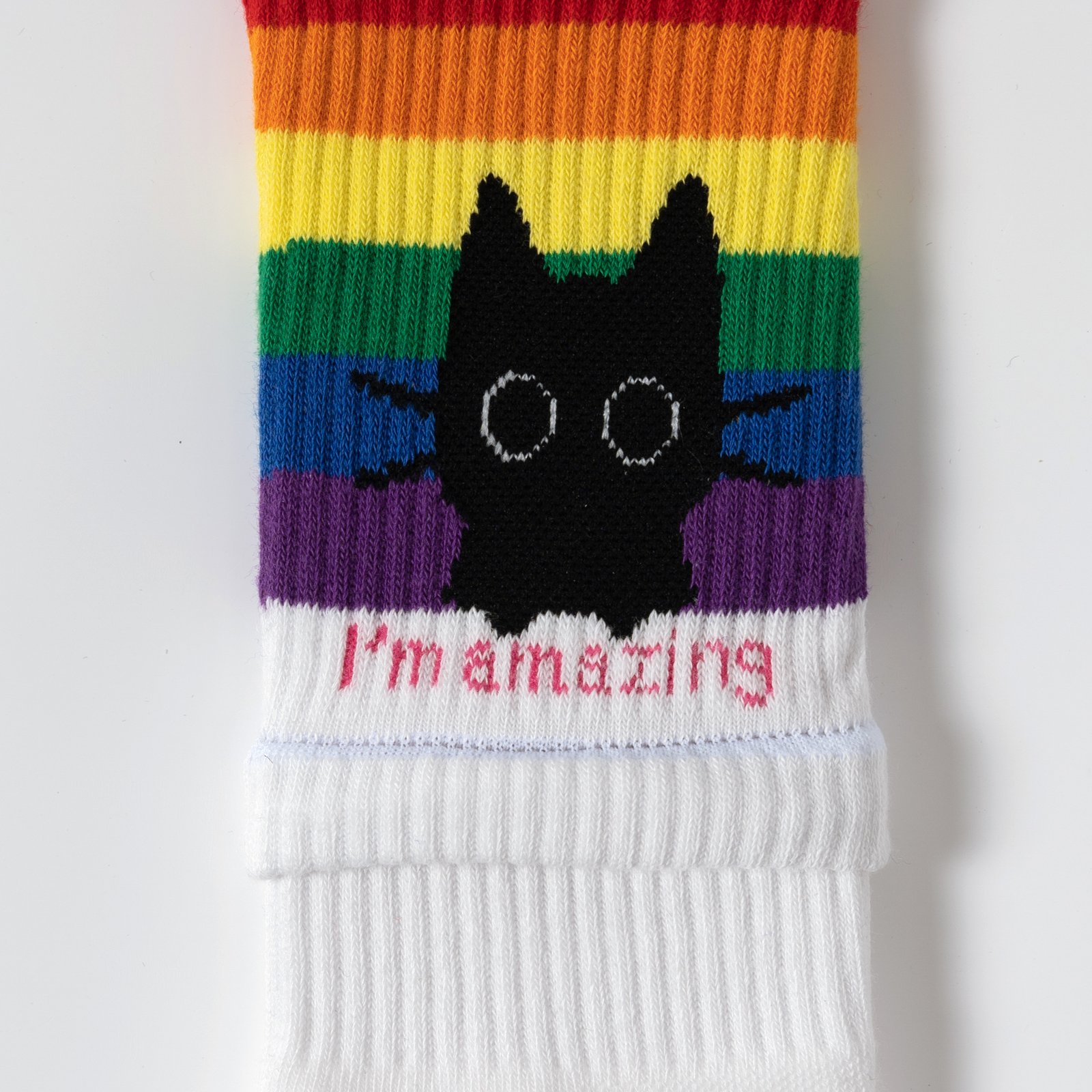 Cat Rainbow Socks "I'm amazing" – Bild 13