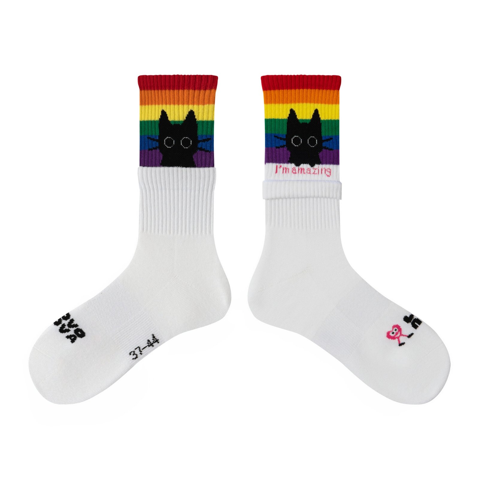 Cat Rainbow Socks "I'm amazing" – Bild 9