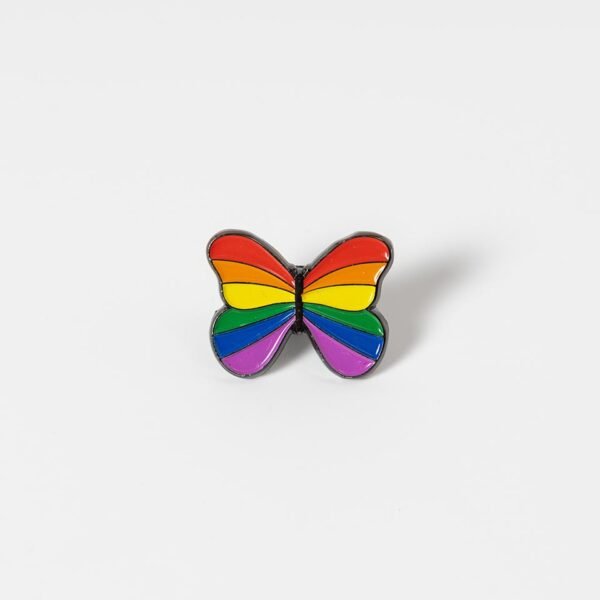 Butterfly Rainbow Pin